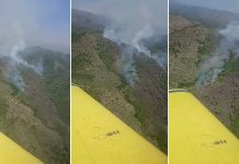 Bomberos luchan nuevamente contra los incendios forestales en Córdoba y rige una alerta máxima