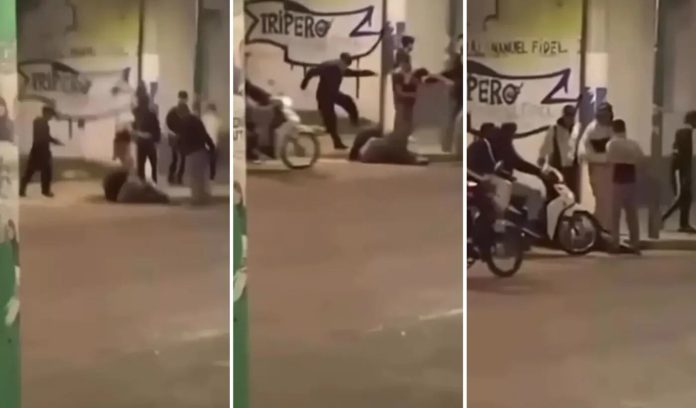 Brutal pelea durante una noche de picadas ilegales en Berisso: motoqueros desmayaron un hombre a patadas