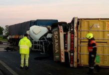 Chocaron de frente dos camiones en la Ruta 9: hay un herido leve
