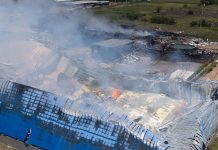 Gas butano, fósforo rojo y tóxicos: qué había dentro de la empresa en la que se inició el incendio en Ezeiza