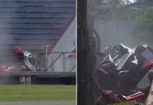 Se despistó y el auto se incrustó en la tribuna: el video del impactante accidente en el Top Race