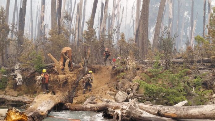 Chubut: el incendio en El Turbio ya consumió 3000 hectáreas mientras avanza el operativo para frenar su expansión