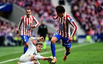 El golazo de Lucas Beltrán en la victoria del Atlético de Madrid por 2-1 sobre el Valencia en La Liga de España