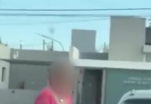 Video: una mujer se bajó de su auto con un cuchillo y amenazó a otro conductor en La Pampa