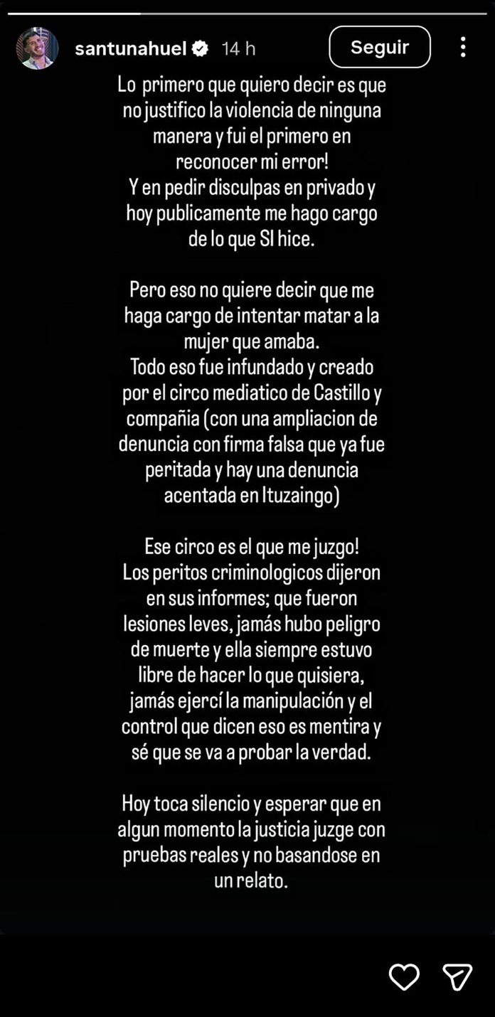 El descargo de Santiago Martínez de “Love is Blind” tras ser condenado a 15 años por intento de femicidio: “Jamás hubo peligro de muerte”