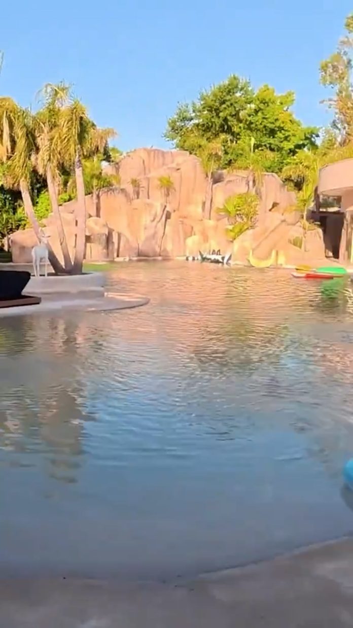 La recorrida por la lujosa mansión de Carlos Tevez: pileta con cascada, un museo con los tesoros de su carrera y la mini Bombonera