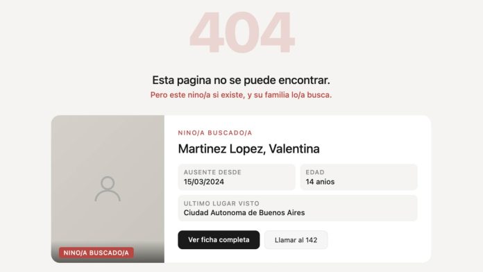 Cada error 404 puede salvar una vida: No Encontrado vuelve, 10 años después