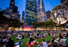 Bryant Park recibe a los fans de los Knicks tras el cierre de la plaza del Madison Square Garden y las entradas inaccesibles para el Juego 3