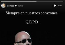 El posteo de Lionel Messi para despedir al Indio Solari: “Siempre en nuestros corazones”
