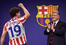 Nuevo capítulo en la novela sobre el futuro de Julián Álvarez: el guiño del presidente del Barcelona en medio de las negociaciones