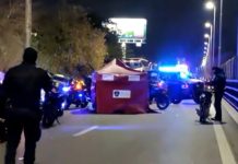 Un hombre murió tras caerse de su motocicleta y ser embestido en Autopista 9 de Julio Sur