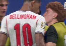 El cachetazo que Jude Bellingham le pegó a Valentín Barco tras la épica victoria de Argentina sobre Inglaterra en el Mundial