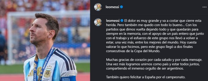 El conmovedor posteo de Lionel Messi tras la derrota de Argentina en la final del Mundial: “Va a costar que cierre esta herida”