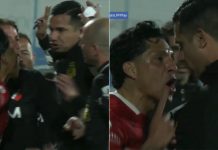 La escandalosa secuencia de la expulsión a Enzo Pérez: reclamo, gesto y protesta cara a cara con el cuarto árbitro