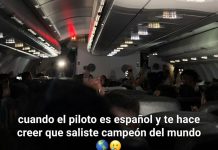 Un chiste de mal gusto: un piloto español le hizo creer a pasajeros argentinos que habían ganado el Mundial