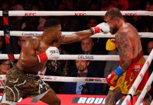 El contundente nocaut de Anthony Joshua ante Jake Paul en el sexto round de la controversial pelea en Miami