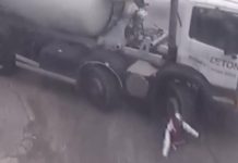El estremecedor momento en que un camión atropelló y pasó por arriba a un joven en Tigre