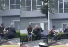 El video de la violenta pelea a la salida de un boliche en La Plata