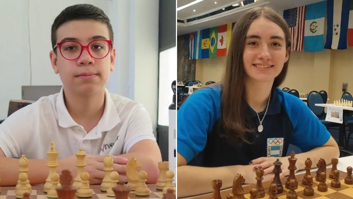 Faustino Oro y Candela Francisco no desentonaron en el arranque del Mundial de Ajedrez Rápido en Qatar