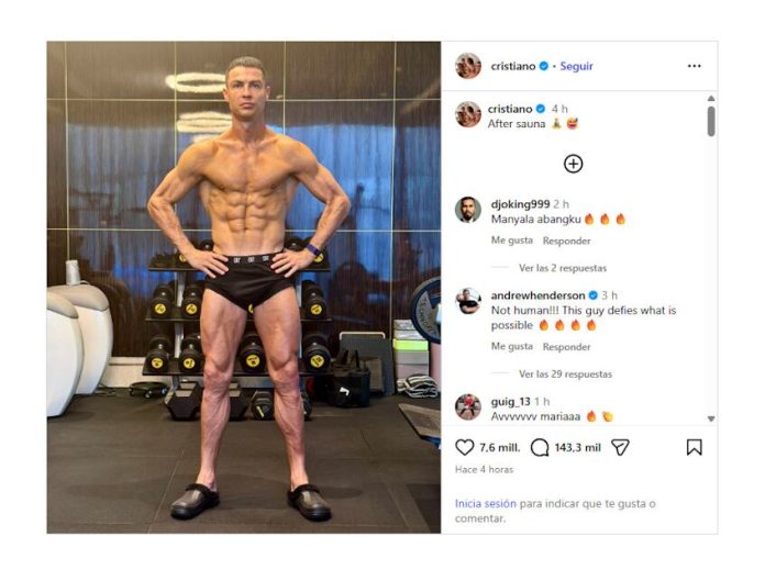 La impactante imagen de Cristiano Ronaldo a poco de cumplir sus 41 años que causó furor en las redes
