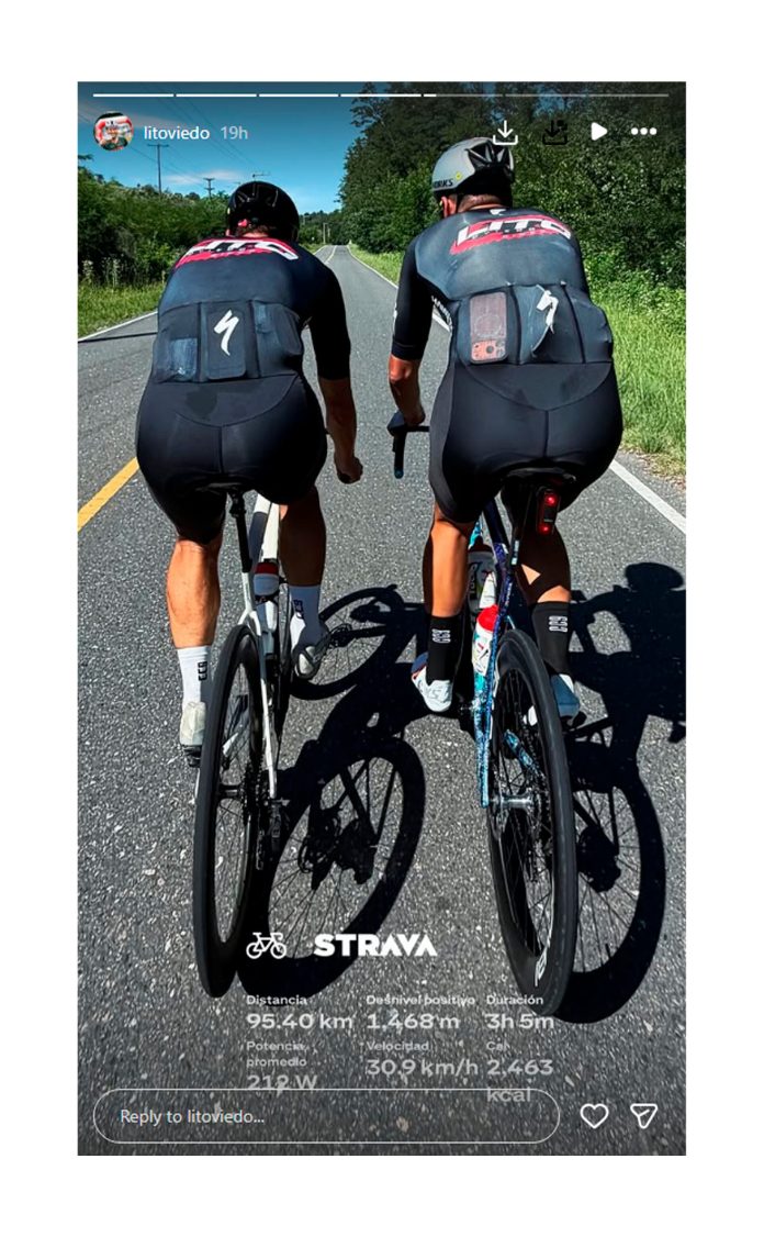 Las imágenes de la travesía en bicicleta que realizó Lionel Scaloni por las sierras de Córdoba en el cierre del 2025