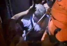 Un hombre realizaba mantenimiento en un edificio porteño y lo aplastó el ascensor: el video del rescate