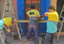 Video: intentaron usurpar una casa de La Boca con peligro de derrumbe y fueron detenidos
