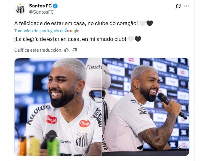 El tenso momento que vivió Gabigol en su presentación en el Santos: la amenaza de la barra frente a los periodistas y dirigentes