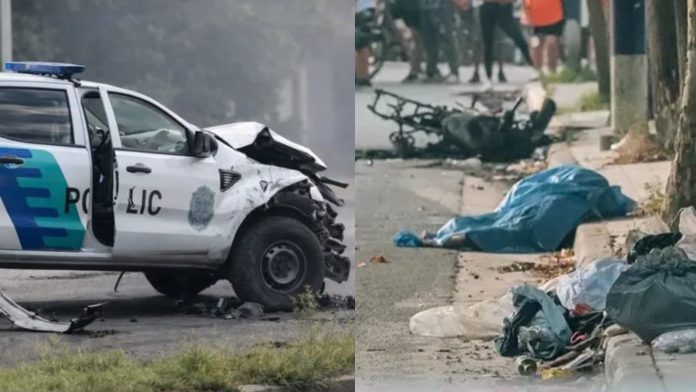 Eludió un control policial en Mar del Plata y murió tras chocar contra un patrullero