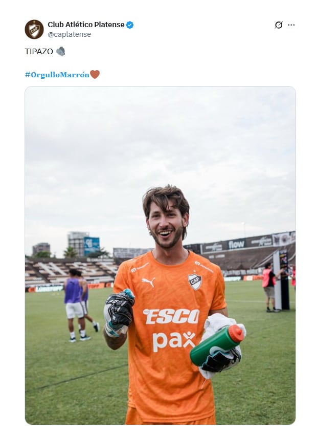 La increíble atajada de espaldas que salvó a Platense en el inicio de la segunda fecha del Torneo Apertura