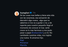 Lizy Tagliani compartió un emocionante video de su hijo Tati conociendo el mar: “No cambiaste nuestras vidas, nos trajiste una nueva”