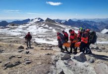 Rescataron a un andinista estadounidense que estaba en grave estado en el Aconcagua