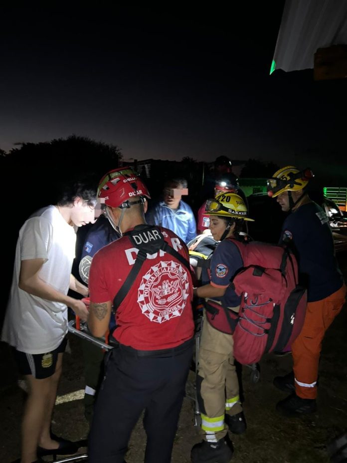 Rescataron a una mujer que sufrió un esguince cuando practicaba senderismo en Córdoba