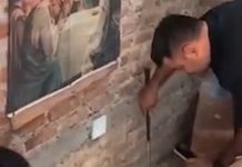 Una mujer encontró una serpiente de casi dos metros en la cocina de una capilla de Chaco