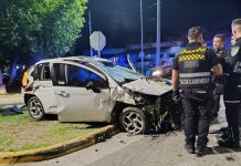 Córdoba: iba manejando a más de 140 km/h, chocó contra un muro y terminó detenido