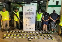 Imputaron a un empleado municipal de Hurlingham y a una mujer tras ser descubiertos cuando transportaban 34 kilos de cocaína