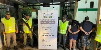 Imputaron a un empleado municipal de Hurlingham y a una mujer tras ser descubiertos cuando transportaban 34 kilos de cocaína