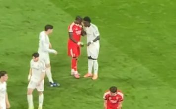 La polémica que se desató en Portugal por un gesto de un compañero de Prestianni con Vinicius tras el Real Madrid-Benfica de Champions League