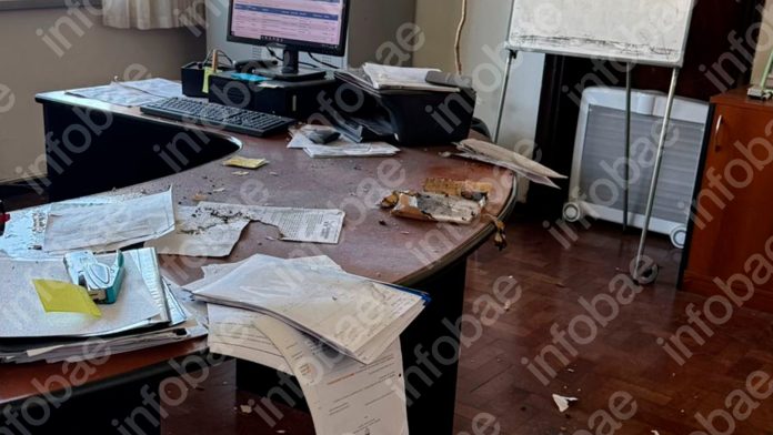 Las fotos del explosivo que estalló en la Escuela de Gendarmería