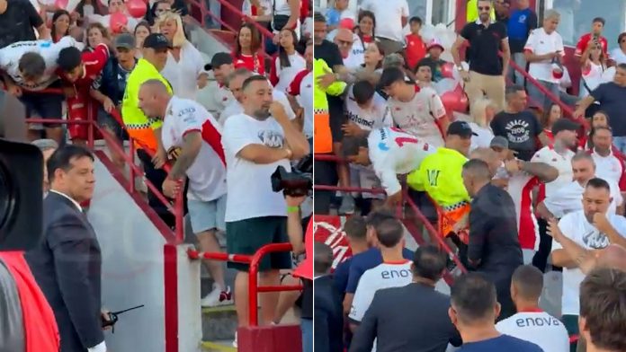 Prohibieron el ingreso a las canchas a tres hinchas de Huracán por las agresiones a los jugadores de San Lorenzo