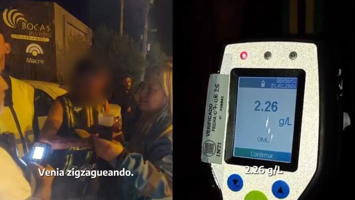 Un hombre fue detenido tras manejar haciendo zigzag por la Ruta 11: tenía 2,26 g/l de alcohol en sangre