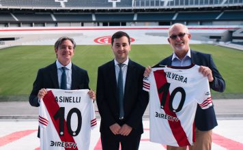 El encuentro entre autoridades de River Plate y del Banco de Desarrollo de América Latina y el Caribe por la ampliación del Monumental