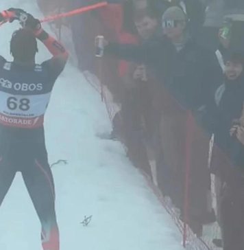 Insólito: un esquiador británico terminó la Copa del Mundo de Oslo bajo los efectos del alcohol