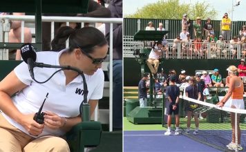Insólito: un partido en Indian Wells estuvo demorado casi 10 minutos porque no había pelotas