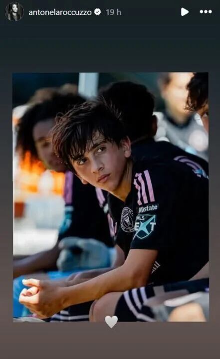 La imagen de Antonela Roccuzzo que mostró el crecimiento de su hijo Thiago Messi a sus 13 años