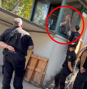 Locura en Rosario: se atrincheró en su empresa en reclamo de una deuda, se prendió fuego e hirió a dos policías