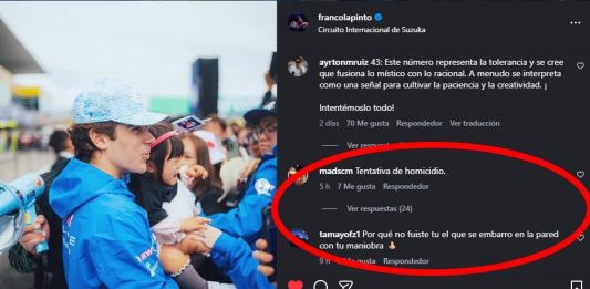 Los mensajes hostiles que recibió Colapinto por el accidente de Bearman en el Gran Premio de Japón