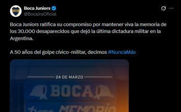 “Nunca más”: los mensajes en el fútbol argentino a 50 años del golpe de Estado y los videos especiales de cinco clubes
