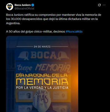 “Nunca más”: los mensajes en el fútbol argentino a 50 años del golpe de Estado y los videos especiales de cinco clubes