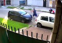 Video: en un robo, le dispararon por la espalda a un policía de civil que ya había entregado su auto